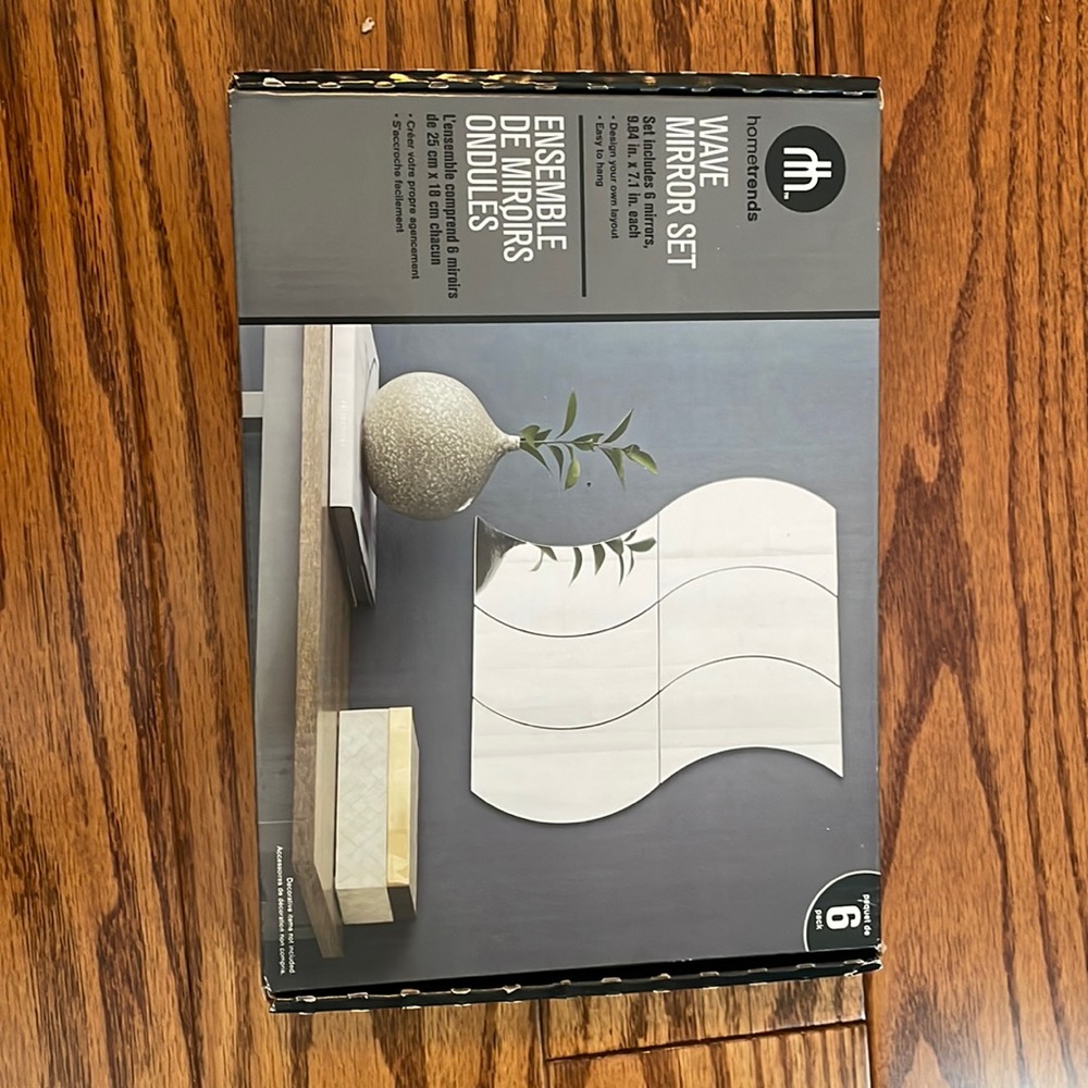 Hometrends Wave Mirror Set